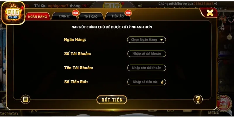 3 phương thức rút tiền nhanh chóng nhất tại sân chơi